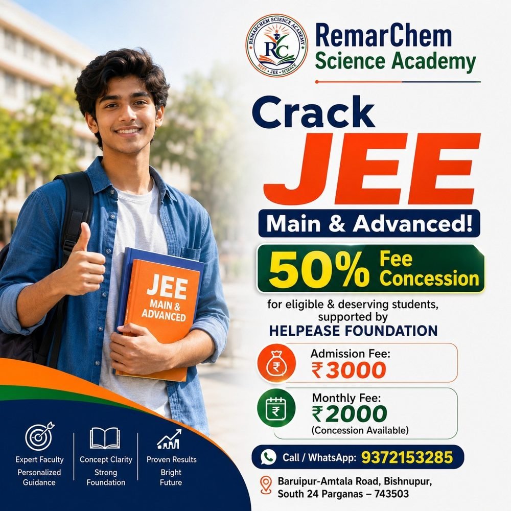JEE Main and Advanced admissions poster